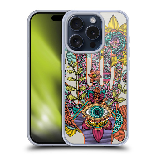 Valentina Symbols Illustration Hamsa Soft Gel Case for Apple iPhone 15 Pro