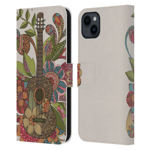 Valentina Bloom Ever Guitar Leather Book Wallet Case Cover For Apple iPhone 15 Plus