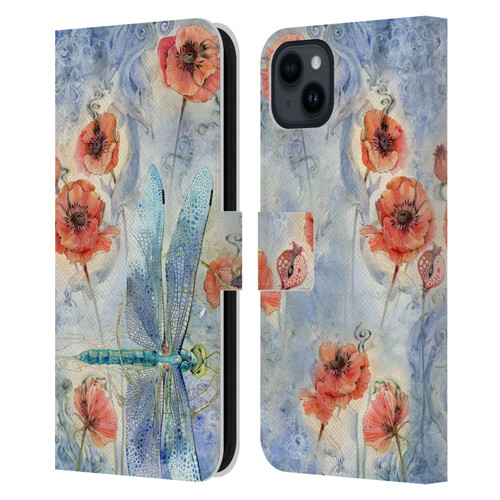 Stephanie Law Immortal Ephemera When Flowers Dream Leather Book Wallet Case Cover For Apple iPhone 15 Plus