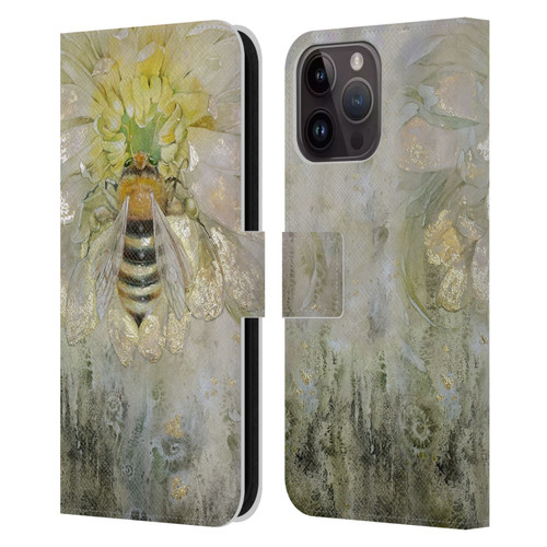 Stephanie Law Immortal Ephemera Bee Leather Book Wallet Case Cover For Apple iPhone 15 Pro Max
