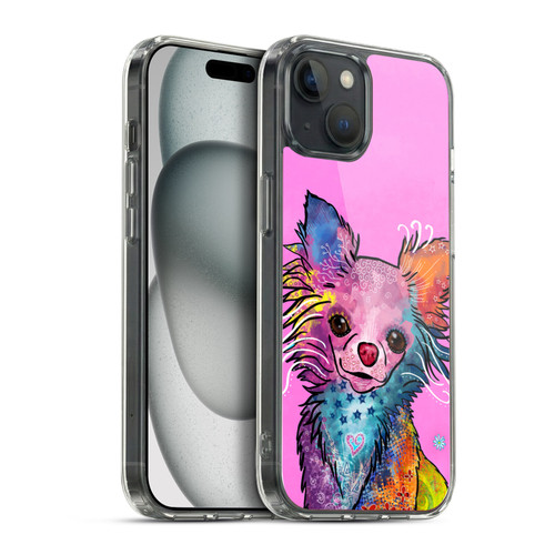 Duirwaigh Animals Chihuahua Dog Soft Gel Case for Apple iPhone 15 Plus & MagSafe