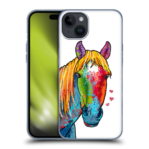 Duirwaigh Animals Horse Soft Gel Case for Apple iPhone 15 Plus