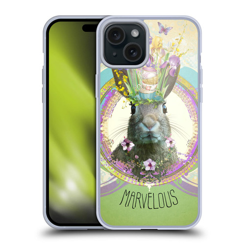Duirwaigh Boho Animals Rabbit Soft Gel Case for Apple iPhone 15 Plus & MagSafe
