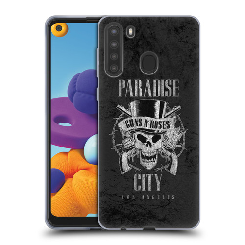 Guns N' Roses Vintage Paradise City Soft Gel Case for Samsung Galaxy A21 (2020)
