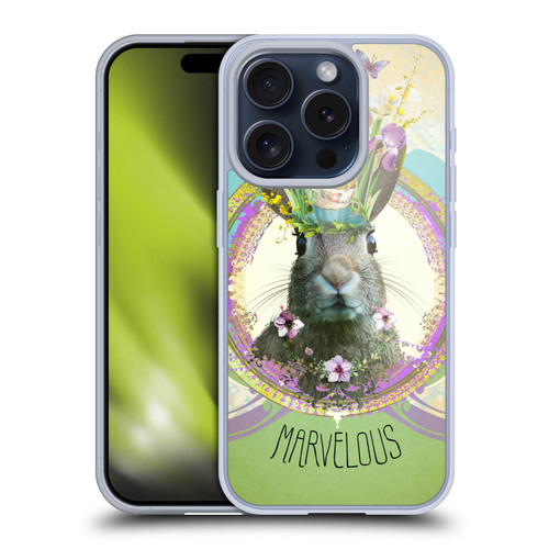 Duirwaigh Boho Animals Rabbit Soft Gel Case for Apple iPhone 15 Pro & MagSafe