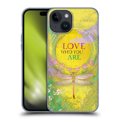 Duirwaigh Insects Dragonfly 3 Soft Gel Case for Apple iPhone 15