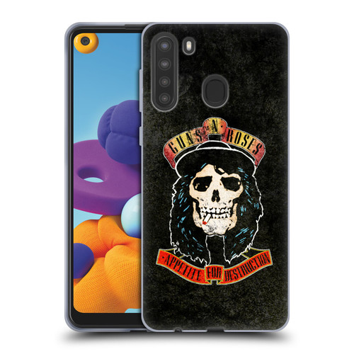 Guns N' Roses Vintage Stradlin Soft Gel Case for Samsung Galaxy A21 (2020)