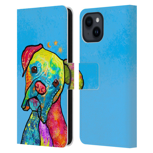 Duirwaigh Animals Boxer Dog Leather Book Wallet Case Cover For Apple iPhone 15