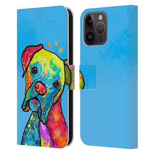 Duirwaigh Animals Boxer Dog Leather Book Wallet Case Cover For Apple iPhone 15 Pro Max