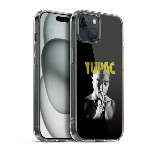 Tupac Shakur Key Art Golden Soft Gel Case for Apple iPhone 15 Plus