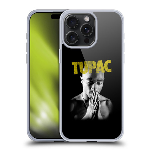 Tupac Shakur Key Art Golden Soft Gel Case for Apple iPhone 15 Pro Max