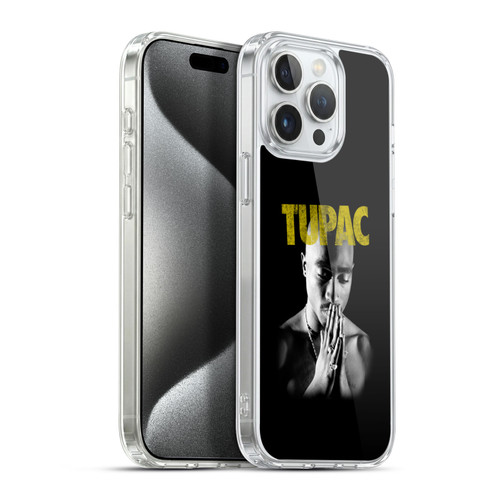 Tupac Shakur Key Art Golden Soft Gel Case for Apple iPhone 15 Pro Max