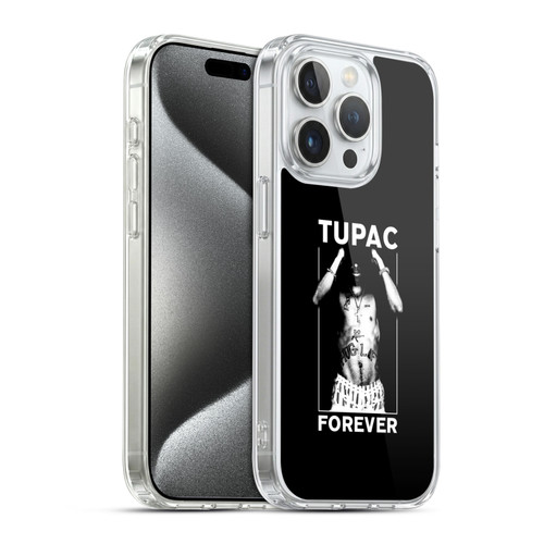 Tupac Shakur Key Art Forever Soft Gel Case for Apple iPhone 15 Pro