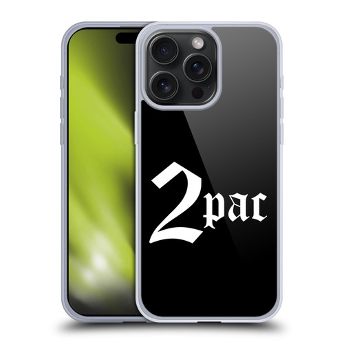 Tupac Shakur Logos Old English Soft Gel Case for Apple iPhone 15 Pro Max