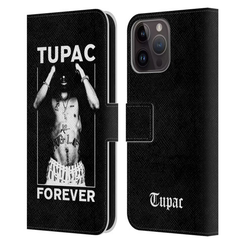 Tupac Shakur Key Art Forever Leather Book Wallet Case Cover For Apple iPhone 15 Pro Max