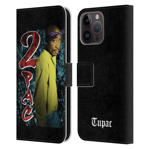 Tupac Shakur Key Art Vintage Leather Book Wallet Case Cover For Apple iPhone 15 Pro Max