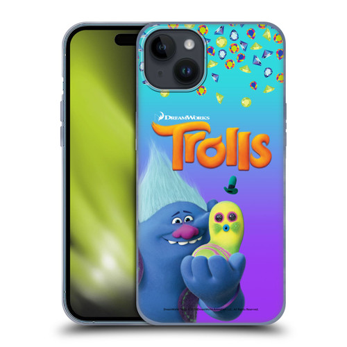 Trolls Snack Pack Biggie & Mr. Dinkles Soft Gel Case for Apple iPhone 15 Plus