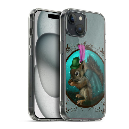 Ash Evans Animals Squirrel Soft Gel Case for Apple iPhone 15 Plus & MagSafe