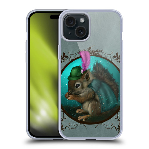 Ash Evans Animals Squirrel Soft Gel Case for Apple iPhone 15 Plus