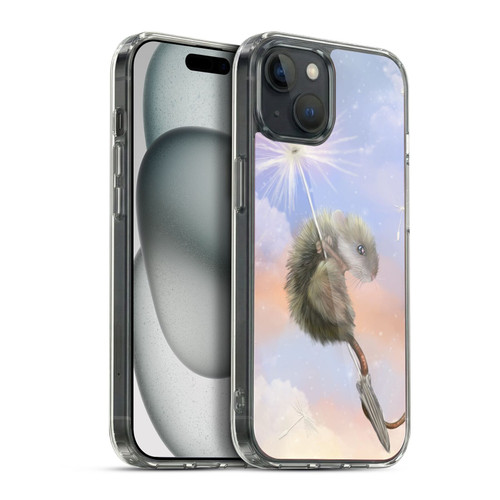 Ash Evans Animals Dandelion Mouse Soft Gel Case for Apple iPhone 15 Plus & MagSafe