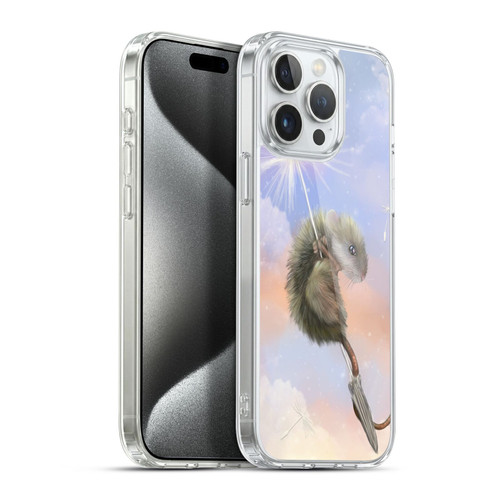 Ash Evans Animals Dandelion Mouse Soft Gel Case for Apple iPhone 15 Pro Max & MagSafe
