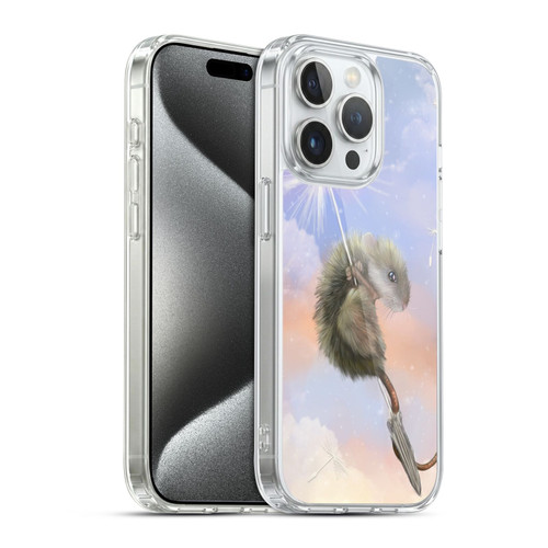 Ash Evans Animals Dandelion Mouse Soft Gel Case for Apple iPhone 15 Pro & MagSafe
