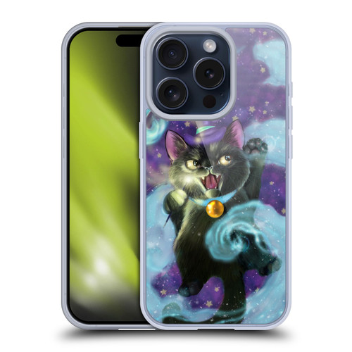 Ash Evans Black Cats Magic Witch Soft Gel Case for Apple iPhone 15 Pro