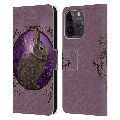 Ash Evans Animals Rabbit Leather Book Wallet Case Cover For Apple iPhone 15 Pro