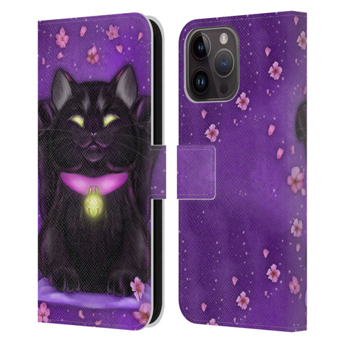Ash Evans Black Cats Lucky Leather Book Wallet Case Cover For Apple iPhone 15 Pro Max