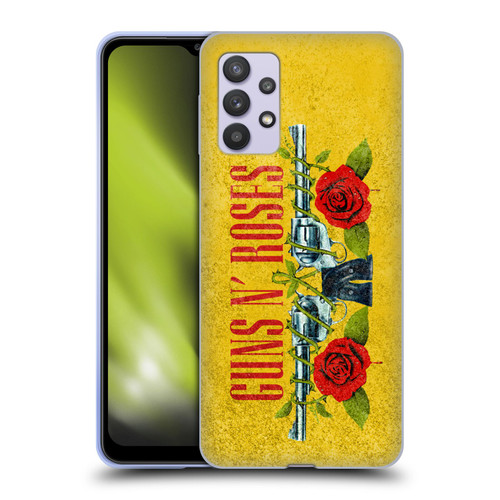 Guns N' Roses Vintage Pistols Soft Gel Case for Samsung Galaxy A32 5G / M32 5G (2021)