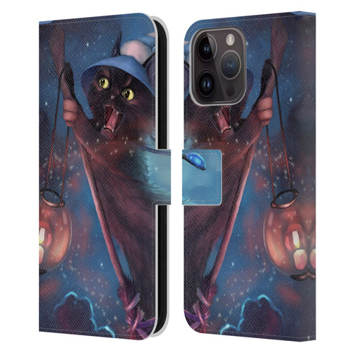 Ash Evans Black Cats 2 Magical Leather Book Wallet Case Cover For Apple iPhone 15 Pro Max