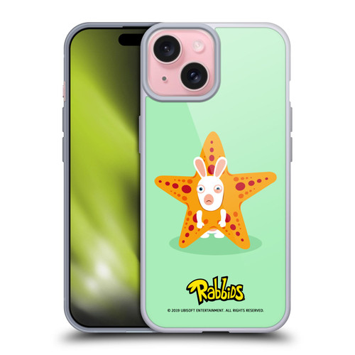 Rabbids Costumes Starfish Soft Gel Case for Apple iPhone 15