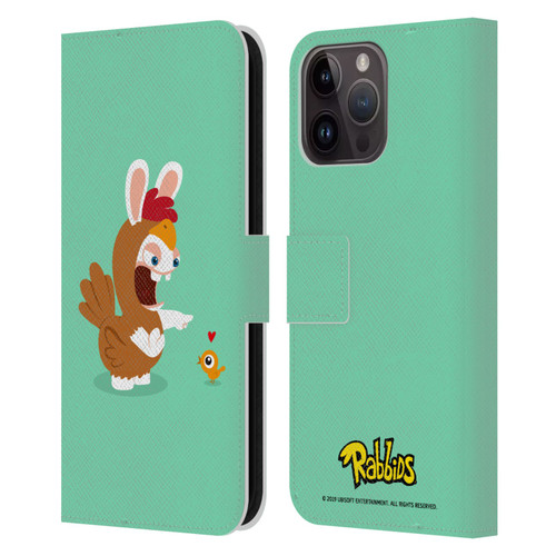 Rabbids Costumes Chicken Leather Book Wallet Case Cover For Apple iPhone 15 Pro Max