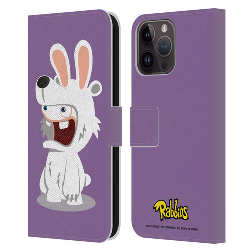 Rabbids Costumes Polar Bear Leather Book Wallet Case Cover For Apple iPhone 15 Pro Max