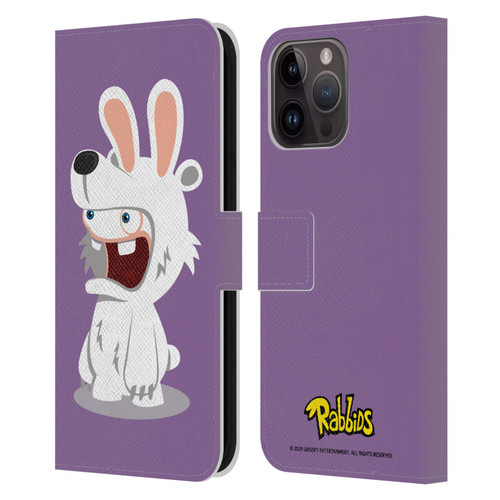 Rabbids Costumes Polar Bear Leather Book Wallet Case Cover For Apple iPhone 15 Pro Max