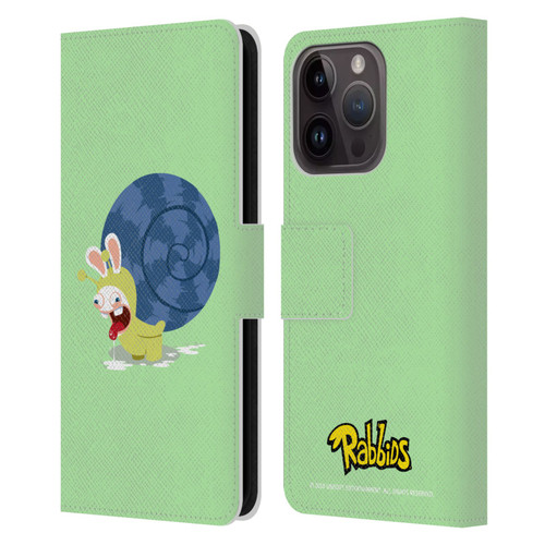 Rabbids Costumes Snail Leather Book Wallet Case Cover For Apple iPhone 15 Pro