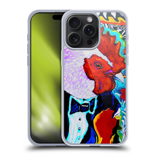 Mad Dog Art Gallery Animals Rooster Soft Gel Case for Apple iPhone 15 Pro Max