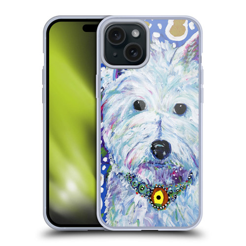 Mad Dog Art Gallery Dogs Westie Soft Gel Case for Apple iPhone 15 Plus