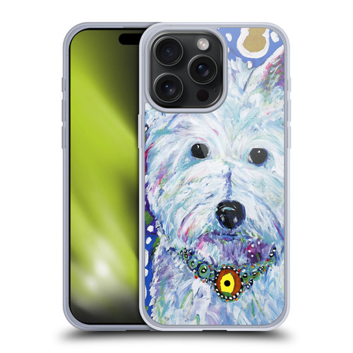Mad Dog Art Gallery Dogs Westie Soft Gel Case for Apple iPhone 15 Pro Max
