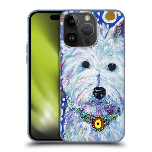 Mad Dog Art Gallery Dogs Westie Soft Gel Case for Apple iPhone 15 Pro
