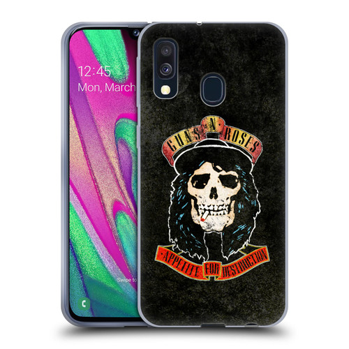 Guns N' Roses Vintage Stradlin Soft Gel Case for Samsung Galaxy A40 (2019)