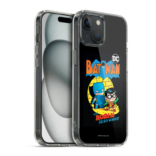 Super Friends DC Comics Toddlers Comic Covers Batman And Robin Soft Gel Case for Apple iPhone 15 & MagSafe