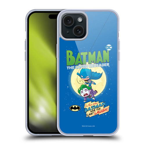 Super Friends DC Comics Toddlers Comic Covers Batman Soft Gel Case for Apple iPhone 15 Plus