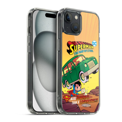 Super Friends DC Comics Toddlers Comic Covers Superman 1 Soft Gel Case for Apple iPhone 15 Plus & MagSafe