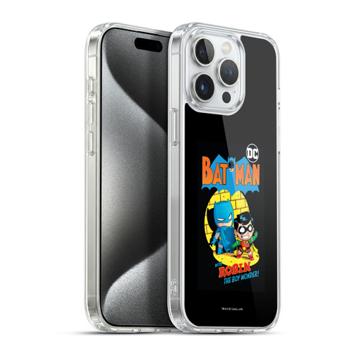 Super Friends DC Comics Toddlers Comic Covers Batman And Robin Soft Gel Case for Apple iPhone 15 Pro Max & MagSafe