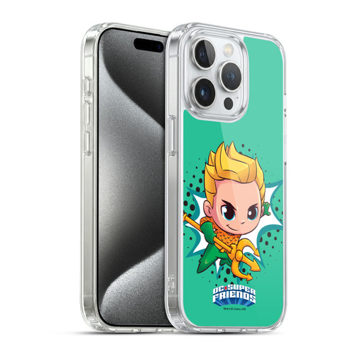 Super Friends DC Comics Toddlers 1 Aquaman Soft Gel Case for Apple iPhone 15 Pro & MagSafe