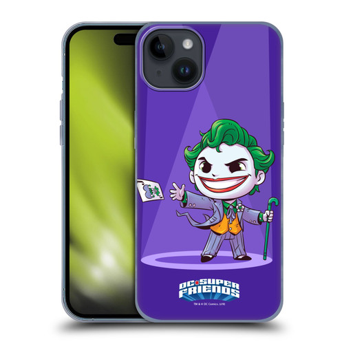 Super Friends DC Comics Toddlers 2 Joker Soft Gel Case for Apple iPhone 15 Plus