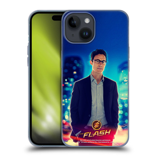 The Flash TV Series Character Art Harrison Wells Soft Gel Case for Apple iPhone 15