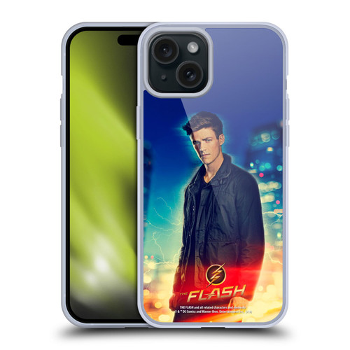 The Flash TV Series Character Art Barry Allen Soft Gel Case for Apple iPhone 15 Plus & MagSafe