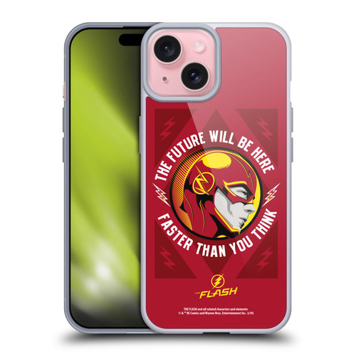 The Flash TV Series Graphics Barry Faster Soft Gel Case for Apple iPhone 15 & MagSafe